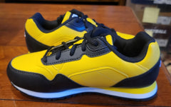 NEW FILA Kids Size 3.5 Unisex Cress Color Block Sneakers Lemon/White/Black